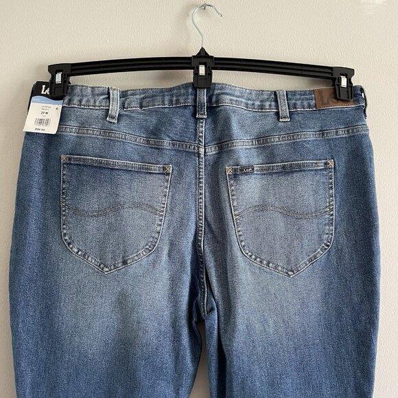 Lee Wmn 22M Pacific Blue MedWash High Rise Regular Fit Buton Fly Skinny Jean NWT - Picture 9 of 14